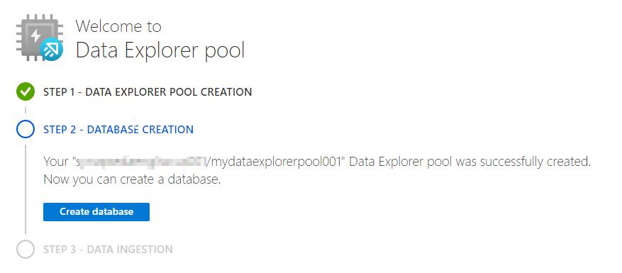 Synapse Data Explorer Pool wizard screenshot